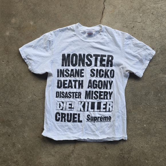 Supreme Monster Tee T-Shirt Size S FW21 Supreme New York 2021 - Picture 1 of 3